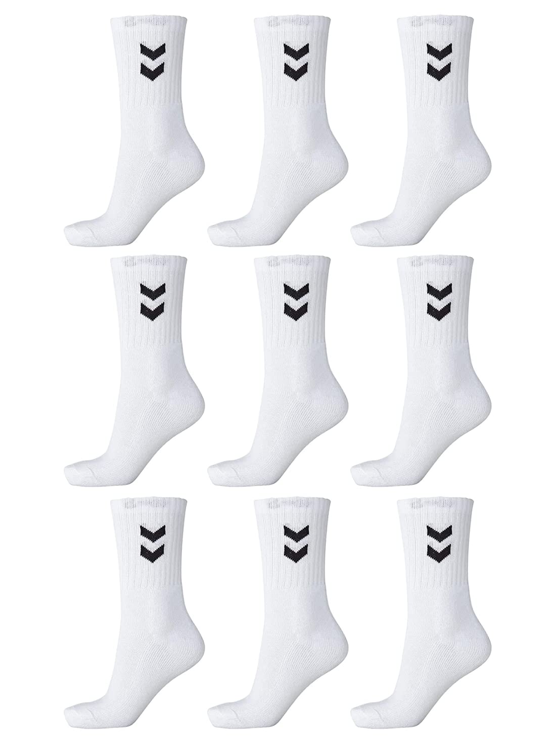 hummel Lot de 9 paires de chaussettes basiques unisexes
