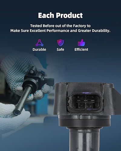 Vista 444 de ECCPP Bobinas de encendido portátiles de repuesto para automóvil compatibles con Infiniti I30/para Nissan Maxima 3.0L V6 2000-2001 Reemplazo