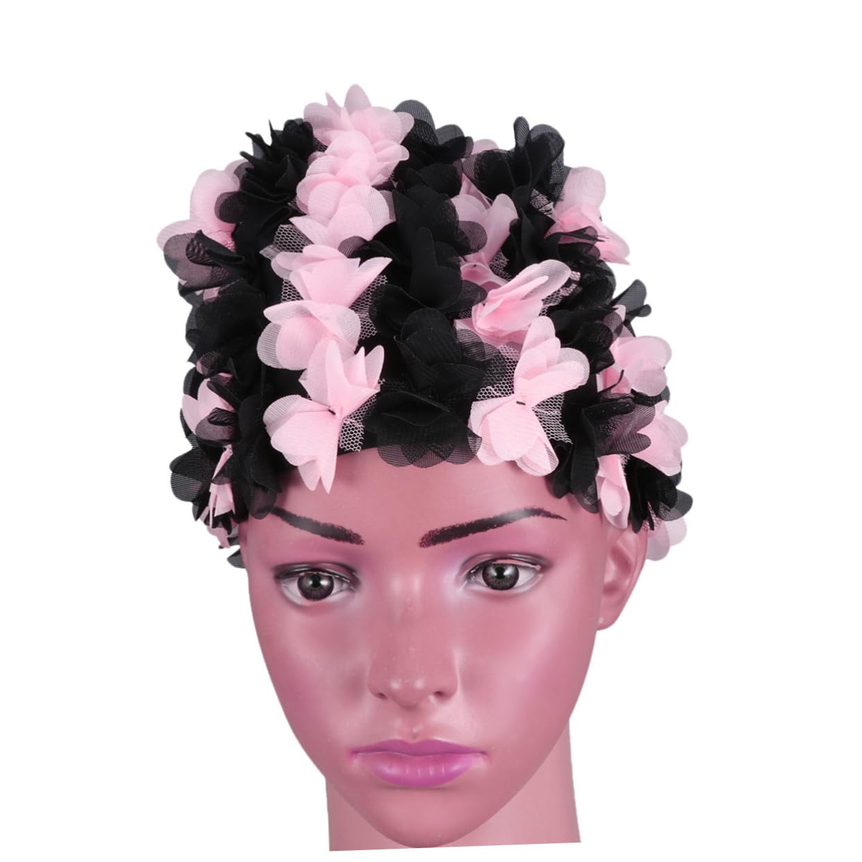 VANZACK 2piezas Gorro De Natación Forma De Diseño Elegante Material y Cómodo para Adultos Color Negro y Gorro Multifuncional