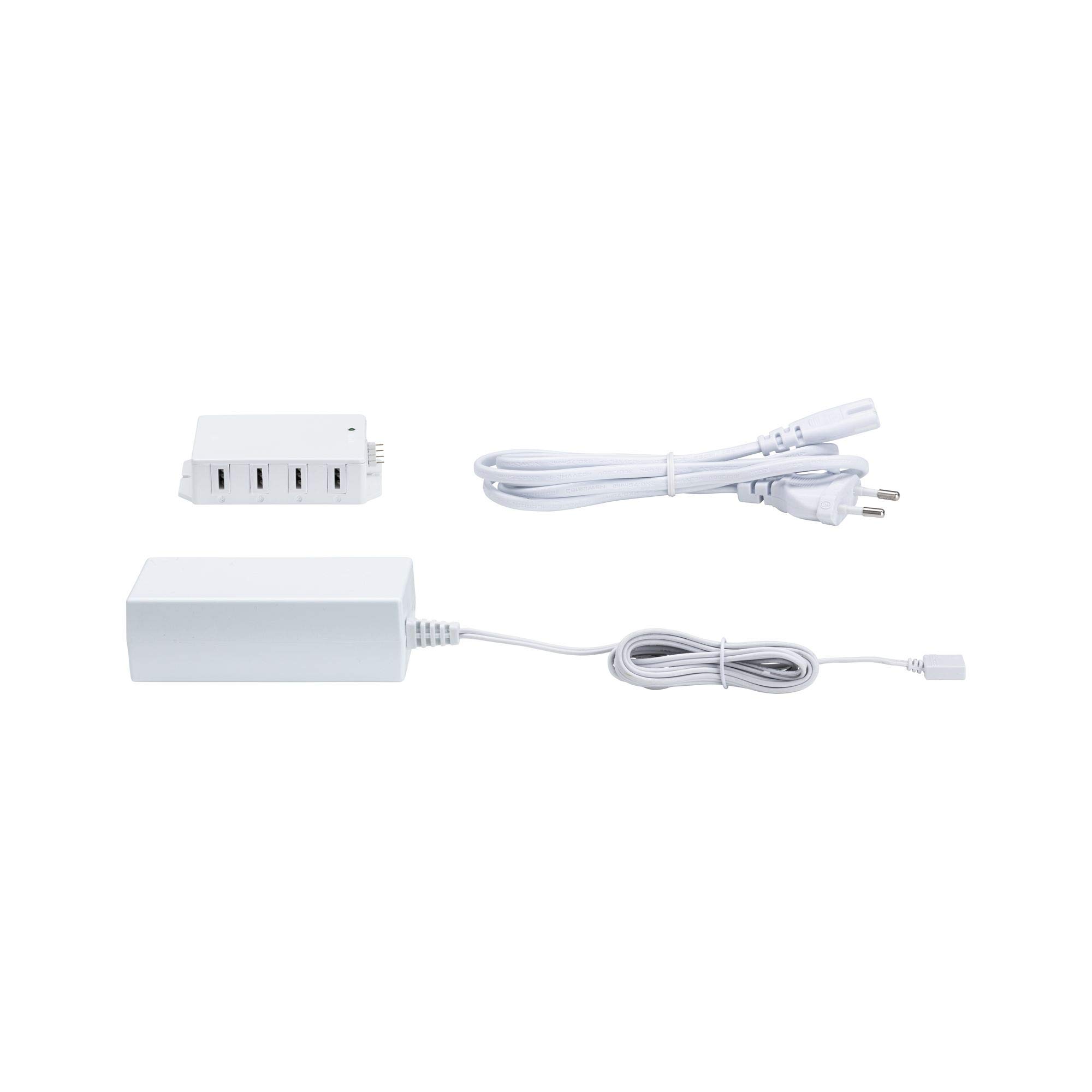 Paulmann 99948 Lampada per mobili Clever Connect Driver 12 DC incl. distributore 8x max. 36 Watt trasformatore bianco plastica alimentatore