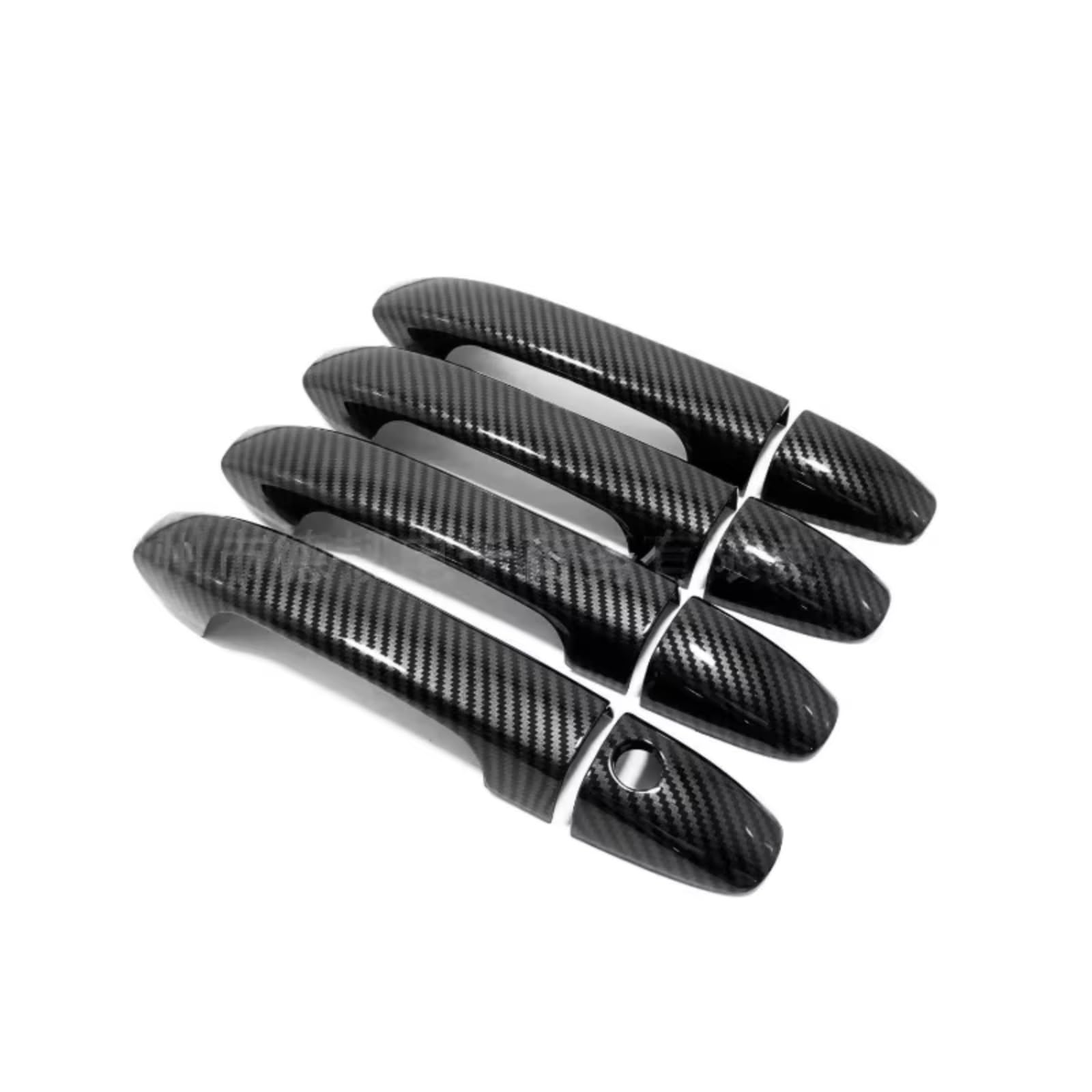 Qdzvalumv Carbon Fibe Car Door Handles Cover Shell Compatible With Benz For Vito W447 2014-2020 Car Exterior Door Handle Bowl Sticker Cover Decoration Set(Carbon Fibe)