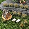 SOFPLATE 1 Box 20Pcs Mini Grass Tufts Model Railroad Static Grass Bulk Faux Resin Brown Bushy Plant Model Train Scenery Supplies for DIY Crafts Railroad Scenery Military Terrain Landscape Decorations #4