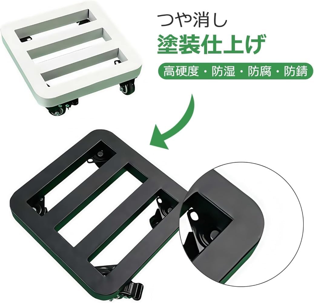 手押し車型フラワースタンド 通販 - ディノス YAOSHANZZG 鉢スタンド 室内植物 多肉植物 車付き ロック付き 耐荷重150kg 鉄製 移動式カート 便利スタンド ガーデ