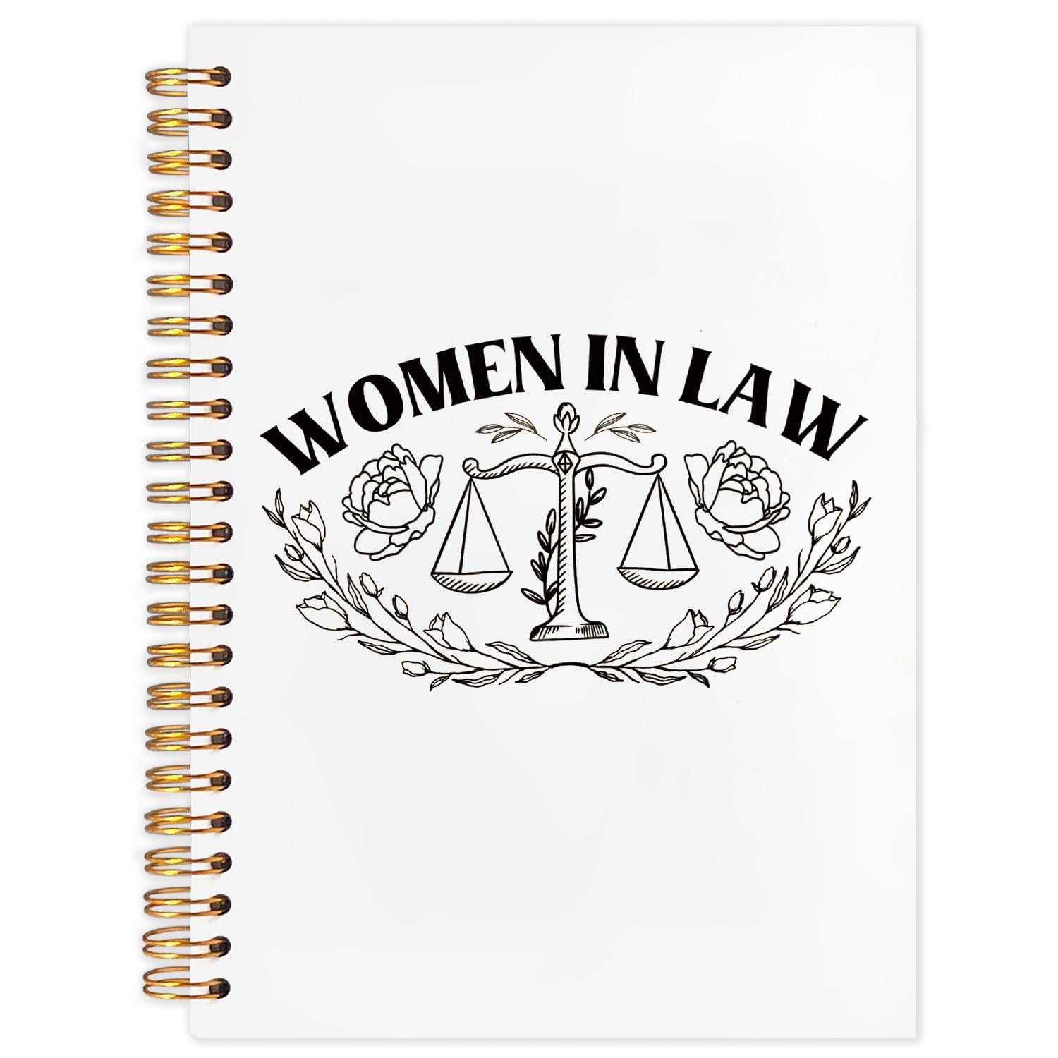 SNNDER Lawyer Notebook Journal, Lawyer Gifts for Women, Women in Law Hardcover Spiral Notebook 5.5x8.3 Inch