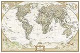 National Geographic: World Executive Wall Map - Laminated (Poster Size: 36 x 24 inches) (National...