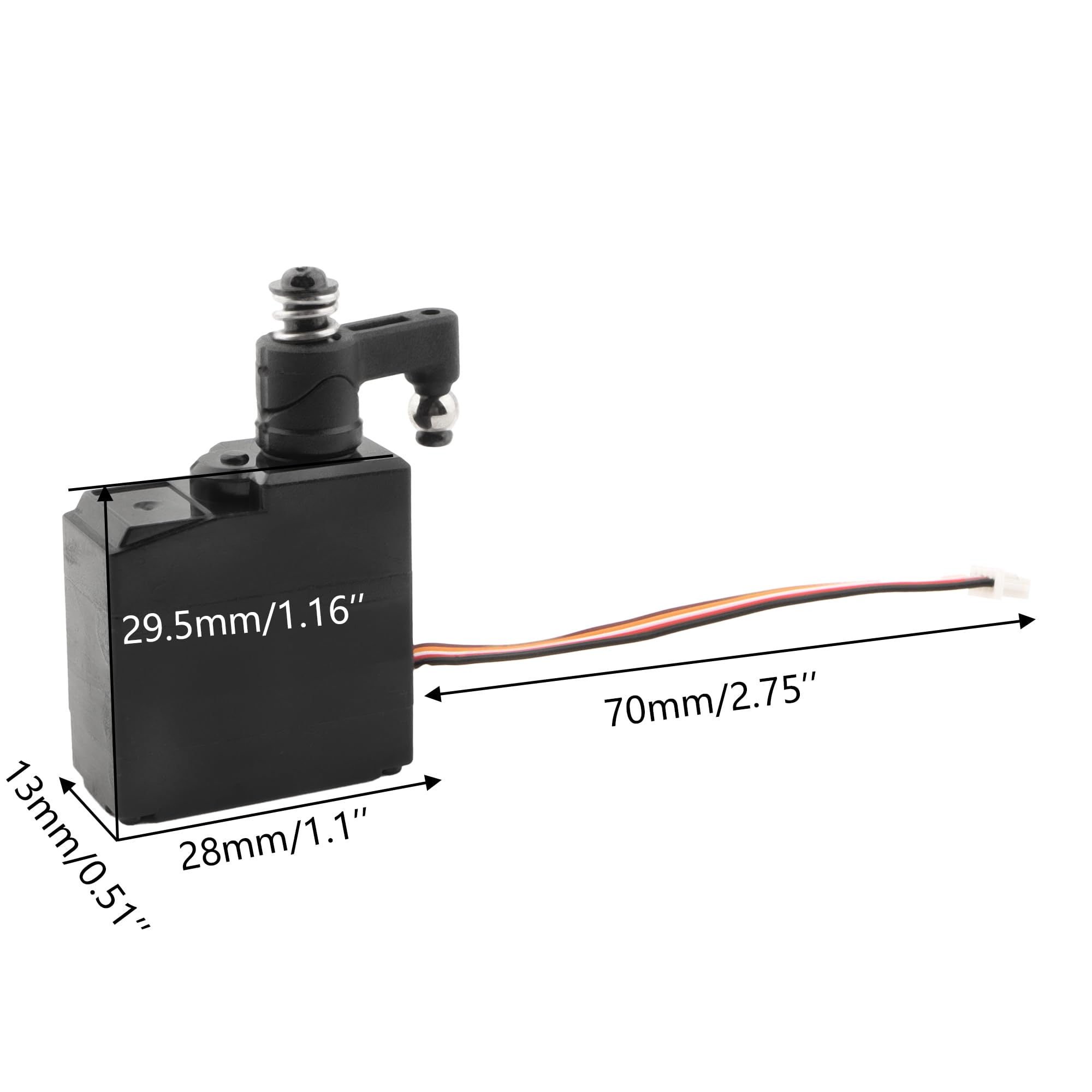 GDOOL 30-ZJ04 Steering Servo RC Car Accessories Spare Parts for Sonic Truck CR-08 9130 9135 9137 9138 1/16 Scale RC Trucks Vehicle