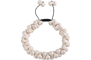 Bone Bracelet White Turquoise for Men and Women