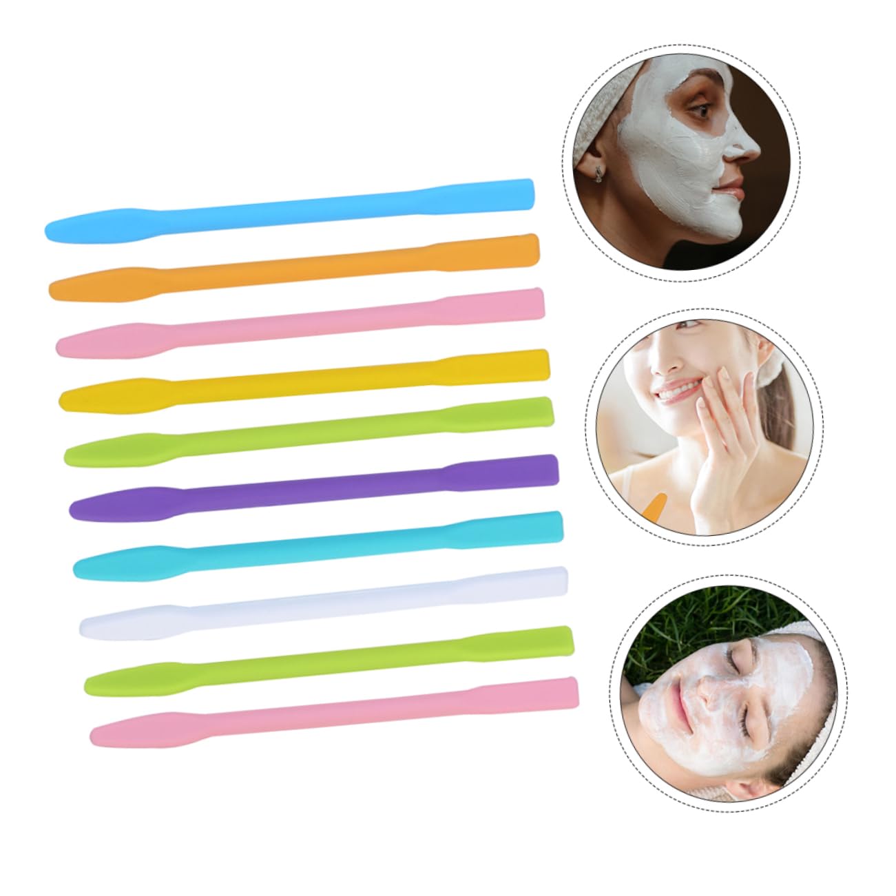 Healeved 30piezas Varillas De Para Faciales Espátulas De Para De y Lociones De Para Personal y Profesional