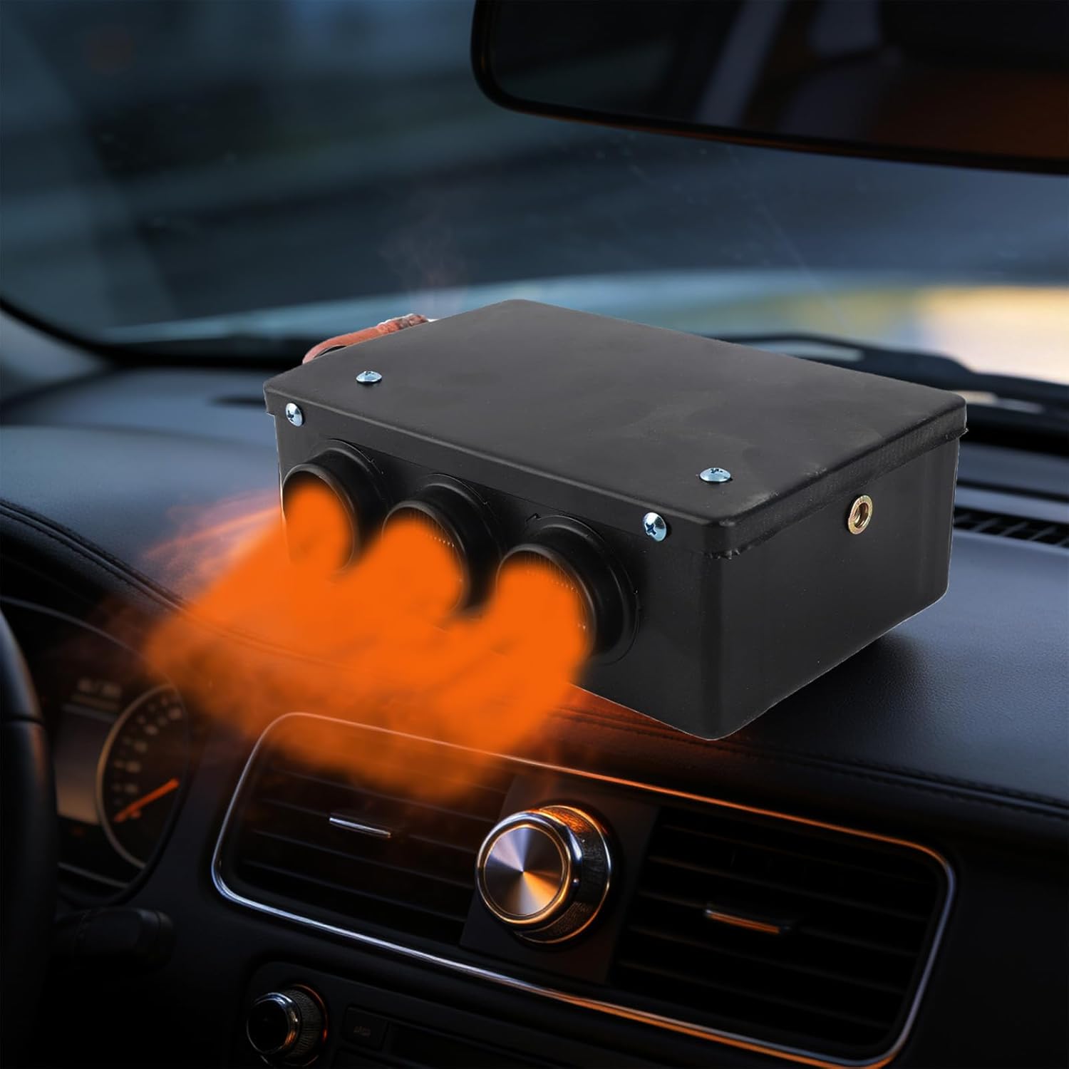 12V Car Heater, 800W Universal Vehicle Portable Fast Heating & Defrosting Automotive Space Warmer for Cars Trucks SUVs RVs