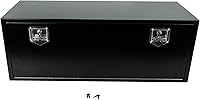 Vista 14 de 24"X18"X18" Black Steel Truck Underbody Flatbox Pickup Tool Box RV ATV Trailer Storage Tools with T-Handle Latch, Job Tool Chest