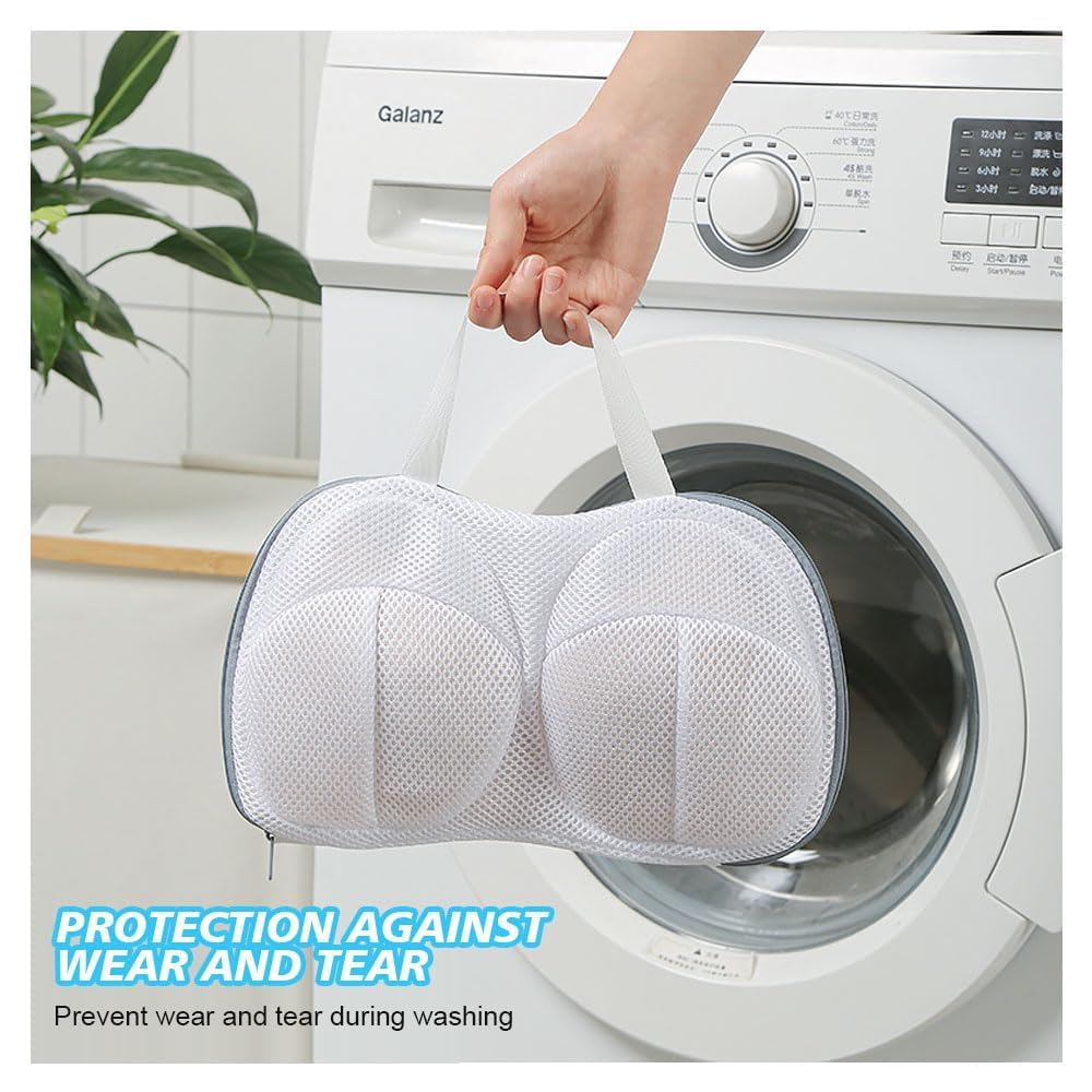 Lot De 3 Sacs De Lavage Pour Soutien-gorge, Avec Fermeture