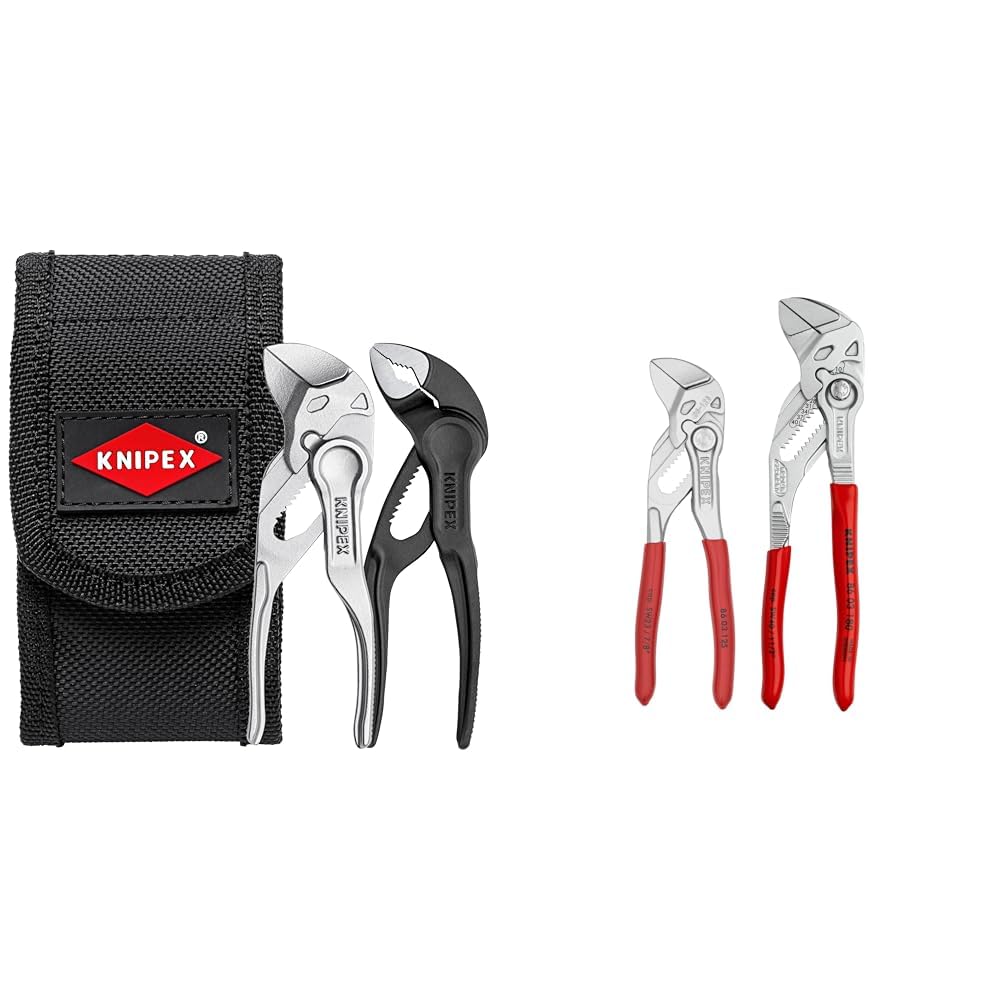 Knipex - 2 Pc Mini Pliers XS Set in Belt Pouch (002072V04XS