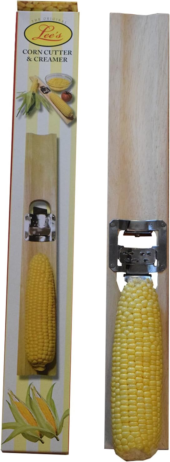 Lee's Original Wooden Corn Cutter and Creamer = Best Corn