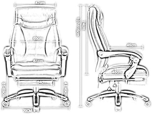Miniatura 2 de Silla de oficina ejecutiva ergonómica con respaldo medio y reposabrazos acolchados, altura ajustable del asiento