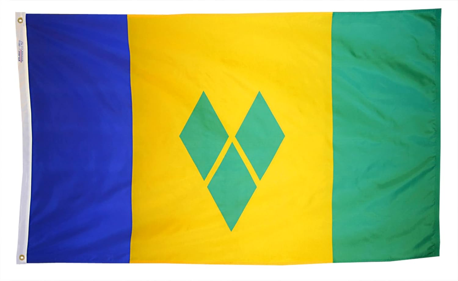 Annin Flagmakers St. Vincent/Grenadines Flag USA-Made to Official United Nations Design Specifications, 3 x 5 Feet (Model 197297)