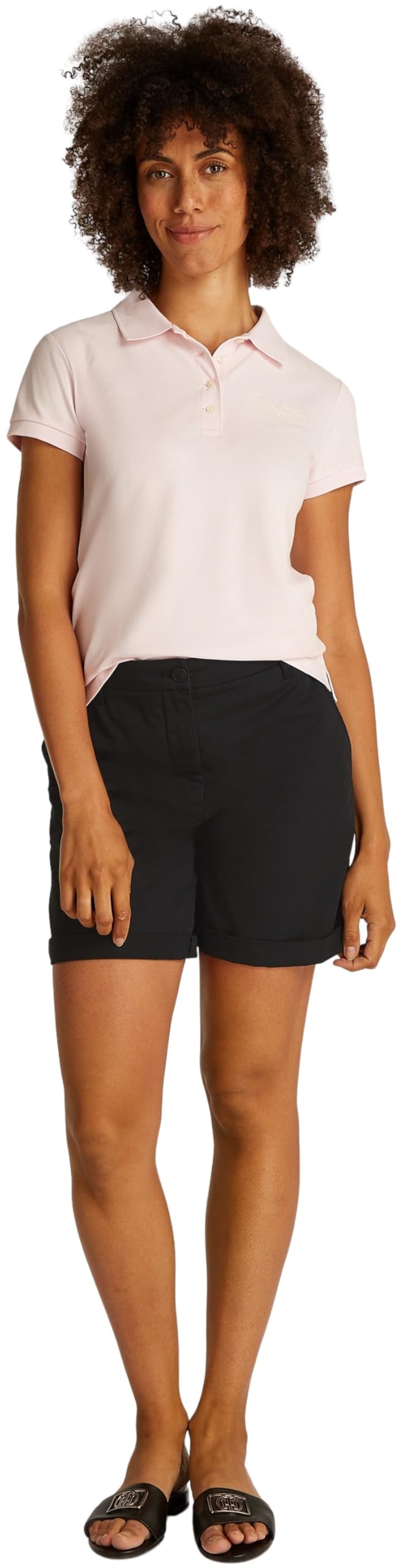Tommy Hilfiger Pantalones Cortos Chinos para Mujer Mom Fit