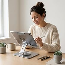 HEARTZ 360 DERECE SONSUZ POZ SYONDA D NEB LEN KATLANAB L R METAL ALA IMLI Y KSEKL K VE A I AYARLI KAYDIRMAZ TELEFON VE TABLET STANDI KR STAL TABLET STANDI 173