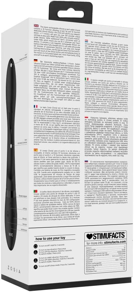 Shots VIVE016BLK Zosia Vibrador de Conejo Multifuncional con ...