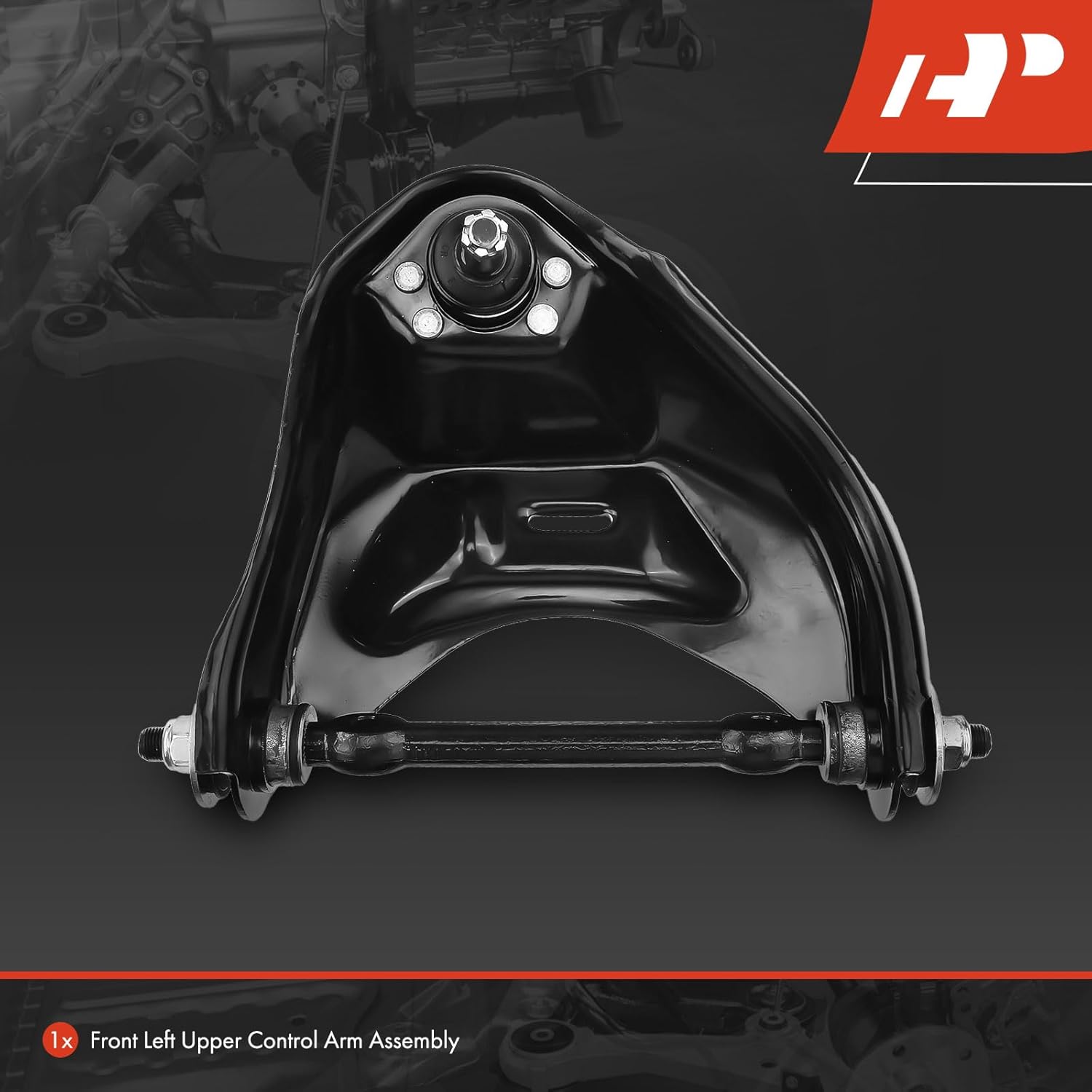 A-Premium Front Left Upper Control Arm, with Ball Joint & Bushing, Compatible with Chevy Blazer El Camino Malibu Monte Carlo S10 & GMC Caballero Jimmy S15 Sonoma & Pontiac Bonneville Grand Am/Prix