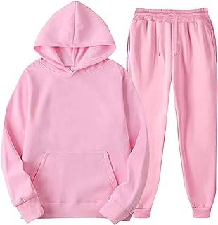 Traje de terciopelo para hombre y mujer, conjunto de deporte, otoño e invierno, ocio, color sólido, sudadera, con capucha, con borlas, traje de deporte, reparación, sudadera con capucha