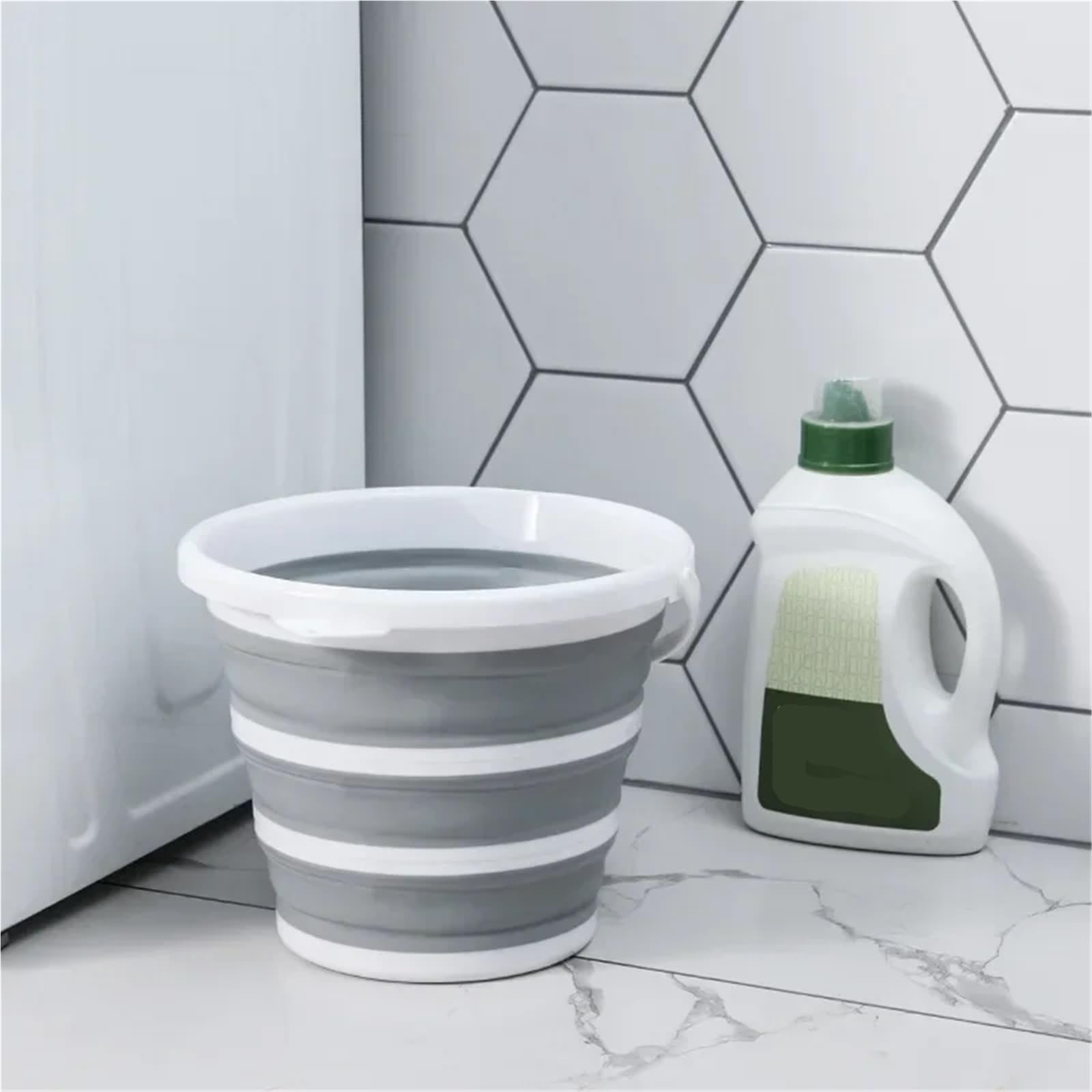 Secchio Pieghevole Secchio pieghevole for bagno, in silicone, for autolavaggio, for esterni, for pesca, cucina, campeggio
