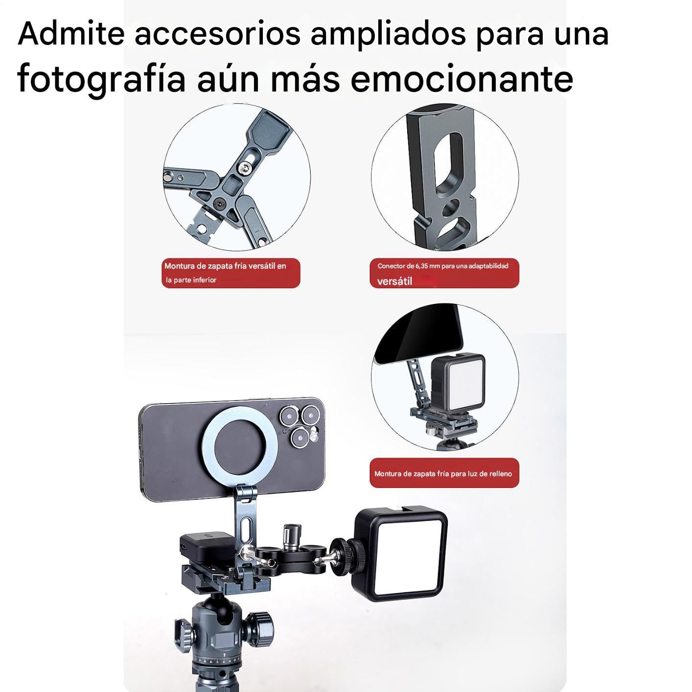 Soporte Trípode Magnético Para Móvil Accesorios de Montura para Teléfono y