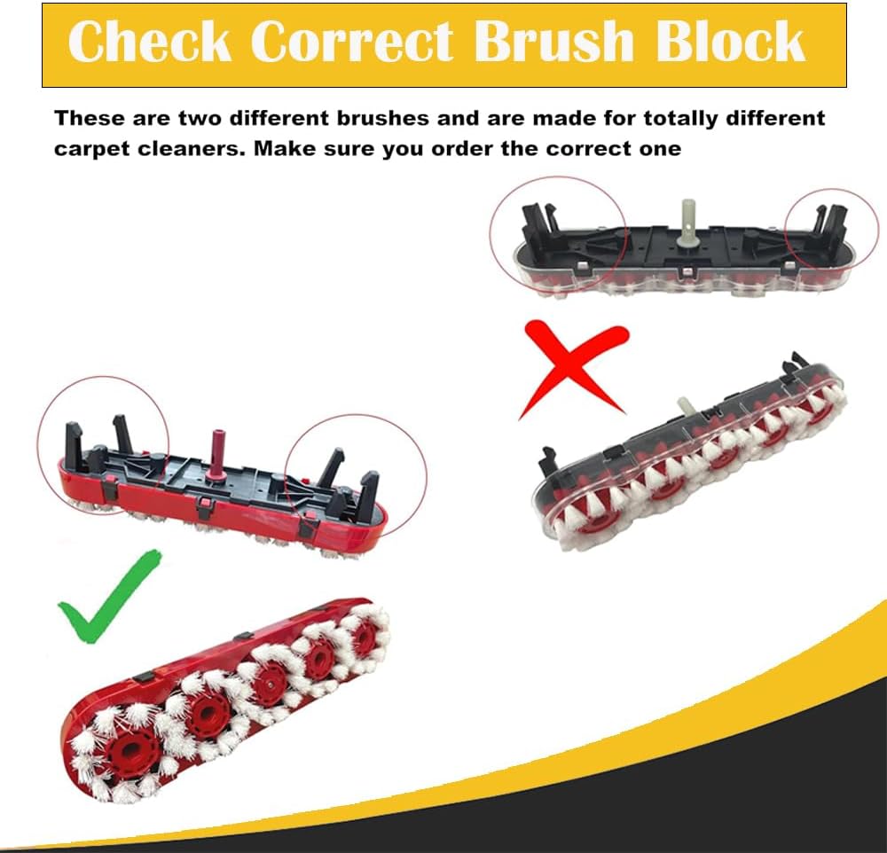 Replacement For Hoover PowerScrub XL Pet Carpet Cleaner Nozzle & Brush Combo Set, Compatible with FFH68000, FH68010, FH68020, FH68040 Models # Compare to Part 440014334, 440015239
