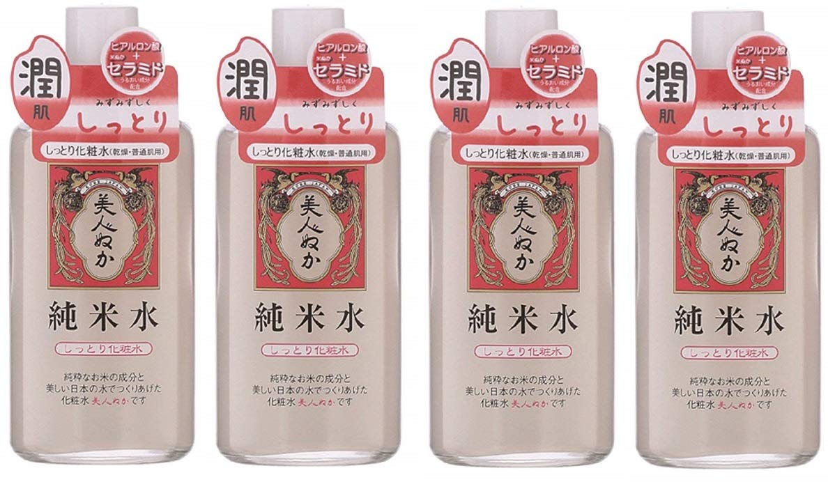 Amazon | 【まとめ買い】美人ぬか 純米水 しっとり化粧水 130mL×4個