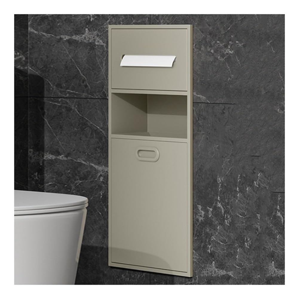 Dntum Brushed Stainless Steel Shower Niche Caddy Recessed Bathroom Shelf Insert with Trash Can Space-Saving Storage Solution Green30X65X14Cma