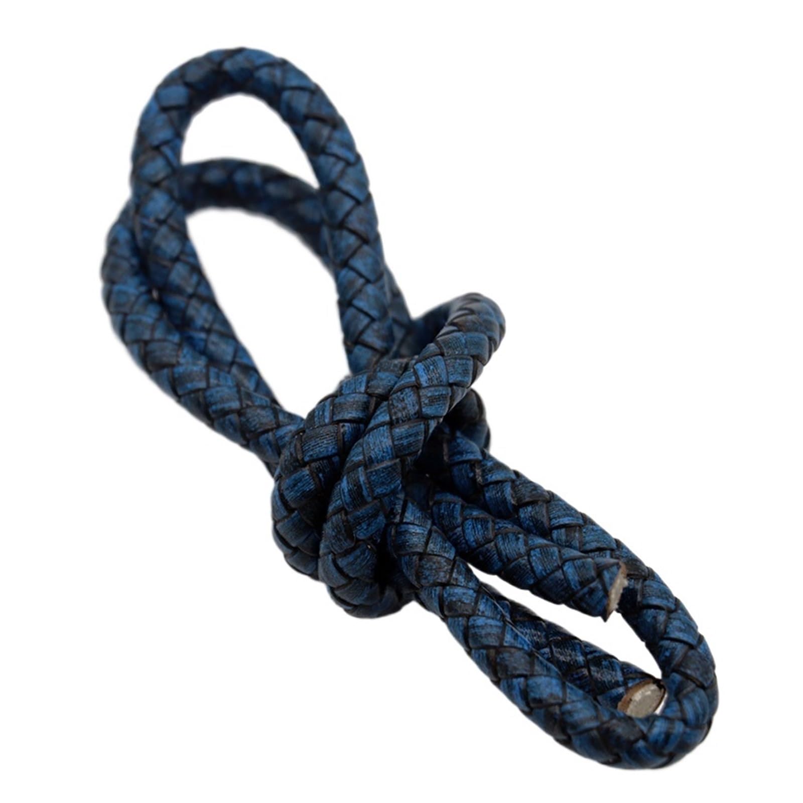 Genuine Braided Leather Cord 1 Meter Round Flat Genuine Leather Cords Vintage Cording for DIY Bracelet Jewelry Making Findings(Color 9)