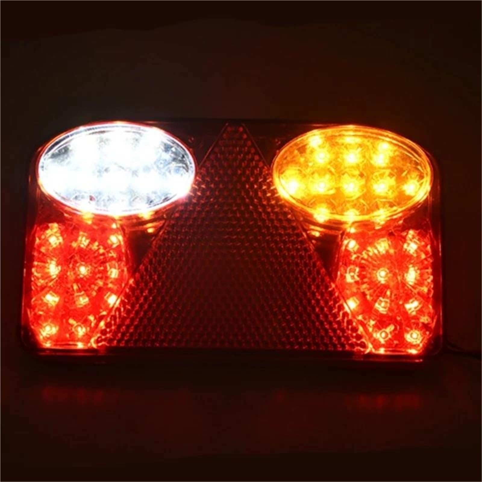 Luz Trasera 1 Par De Luces LED 10-30 V Para Coche, Camión, Luz Trasera Freno Señal Indicadoras Para Furgoneta Remolque Caravana, Tractor Luces Traseras