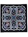 Sunshine Joy Paisley Hippie Bandana 22x22 Inches - Electric Blue