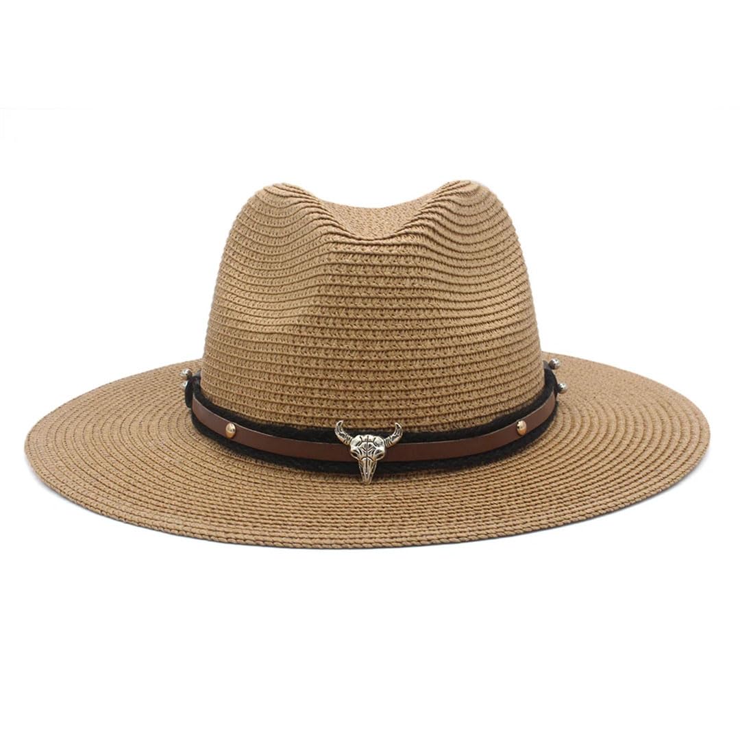 Cappelli Panama unisex in morbida paglia cappelli da sole a tesa larga cappelli Sombrero Beach Fedora cappelli