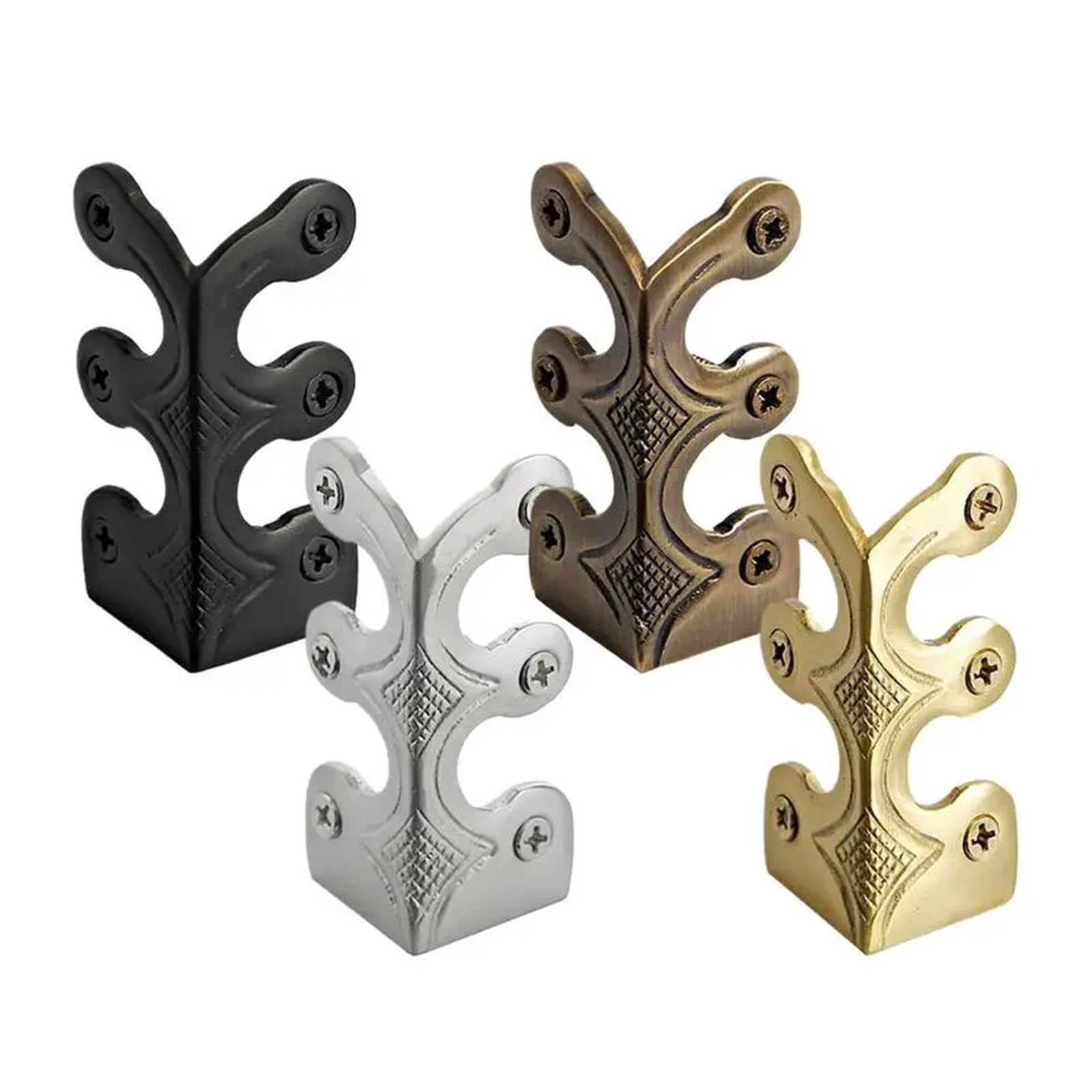 Lqrctry Bronze-Coloured Solid Brass Baseboard Corner Protector