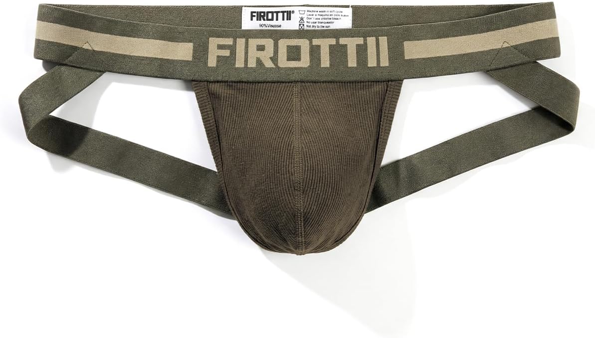 Mens Jockstrap Underwear Athletic Supporter Sexy Cotton Workout Briefs for Men - Image 3