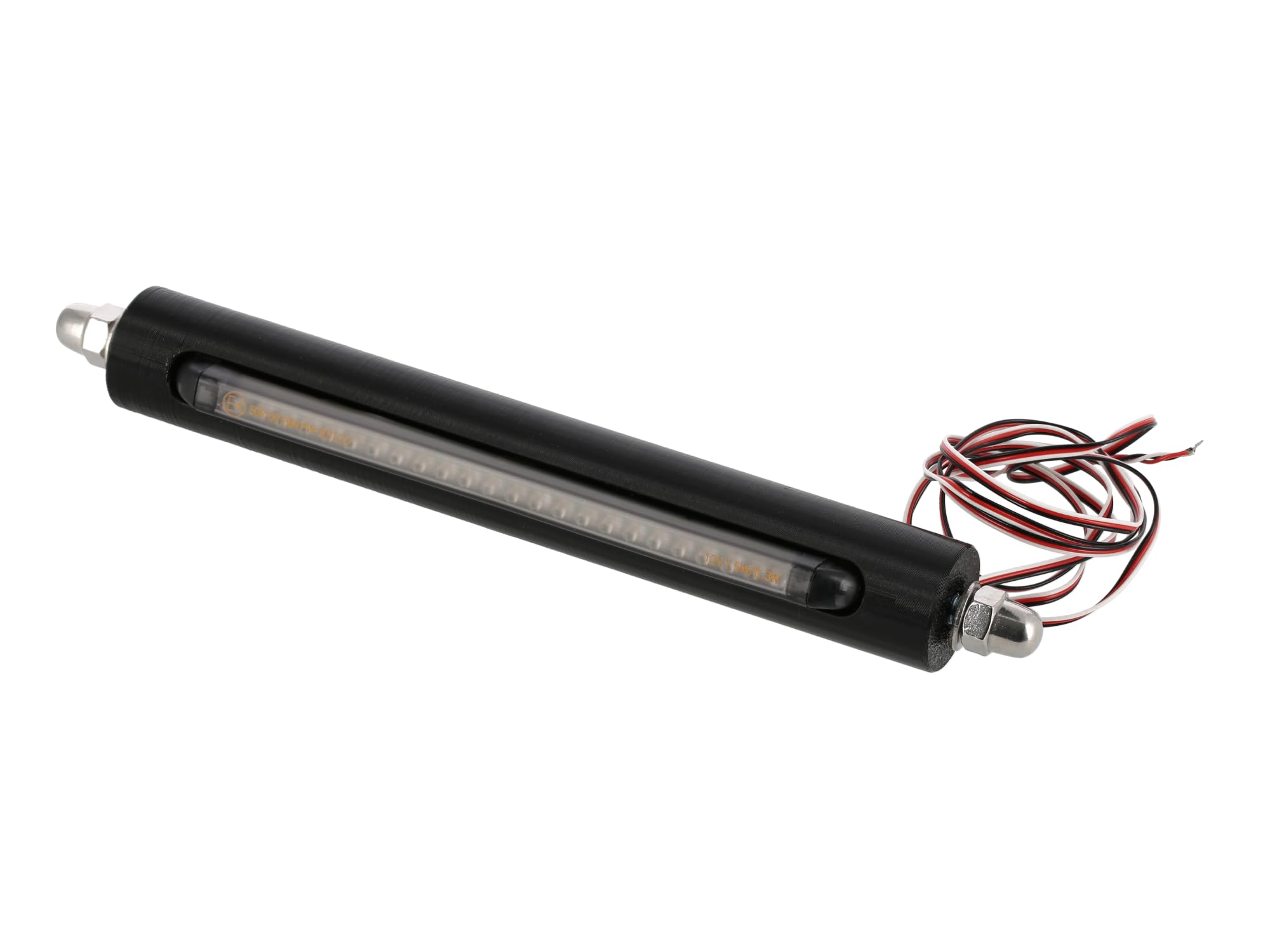 Aufbockgriff mit Rück- und Bremslichtkombination LED Schwarz getönt - für S