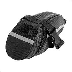 Bolsa De Selim Reflexível Banco De Bicicleta Case Bike Preto Impermeável Mundo Compras