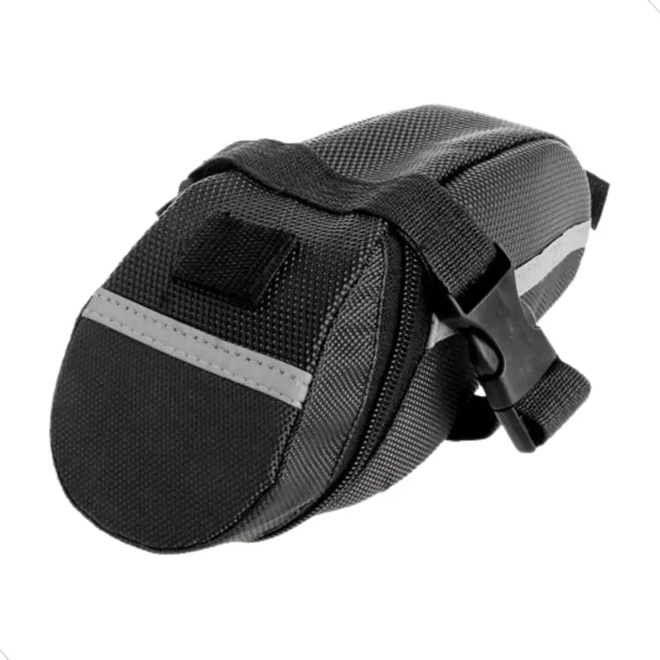 Bolsa De Selim Reflexível Banco De Bicicleta Case Bike Preto Impermeável Mundo Compras