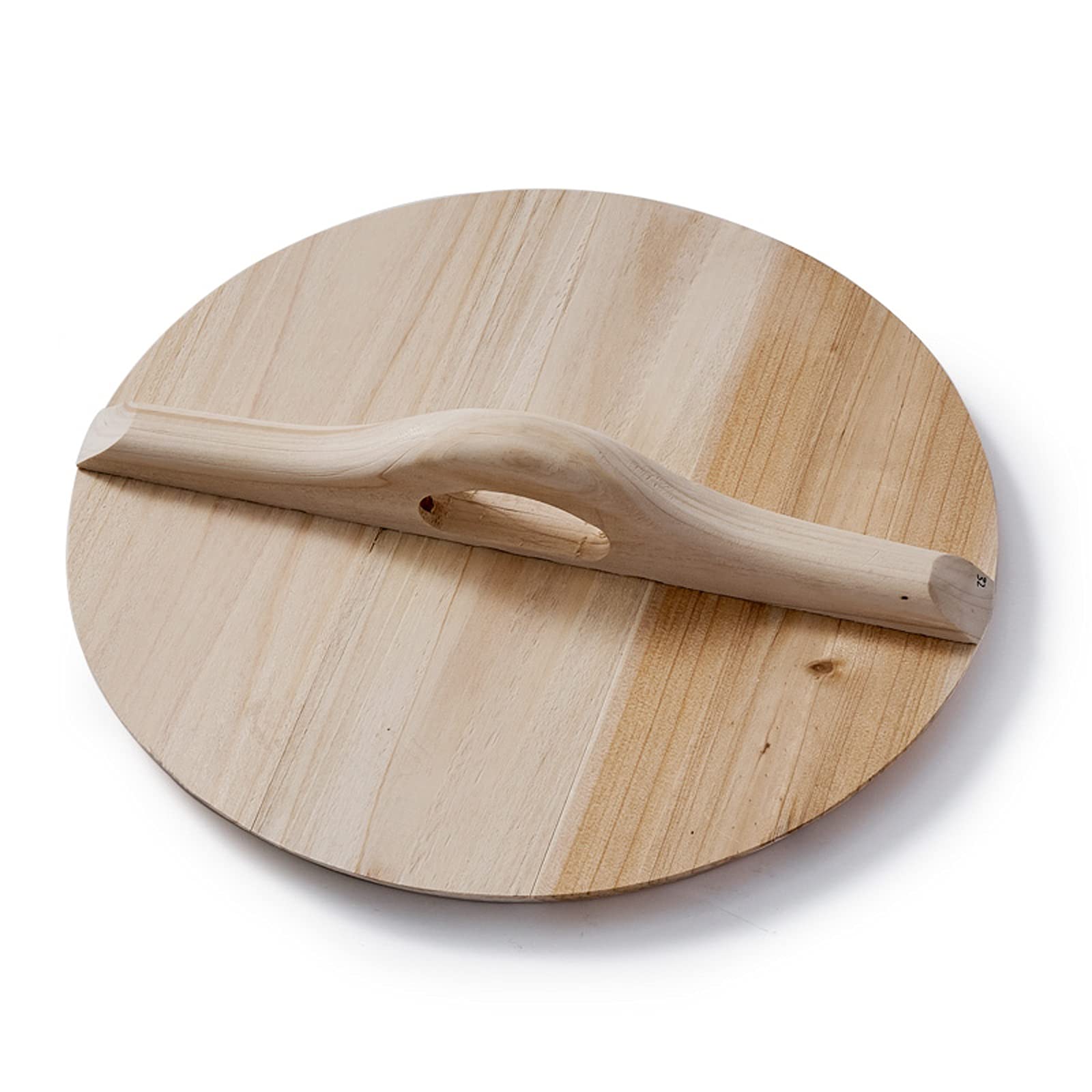 Tapa Universal de Madera Estilo Retro para Wok, Tapa Gruesa Hecha a Mano para ollas, sartenes y cacerolas con fácil Agarre. Se Adapta a Tapas de Repuesto para sartenes y cacerolas, A-4,A-40cm