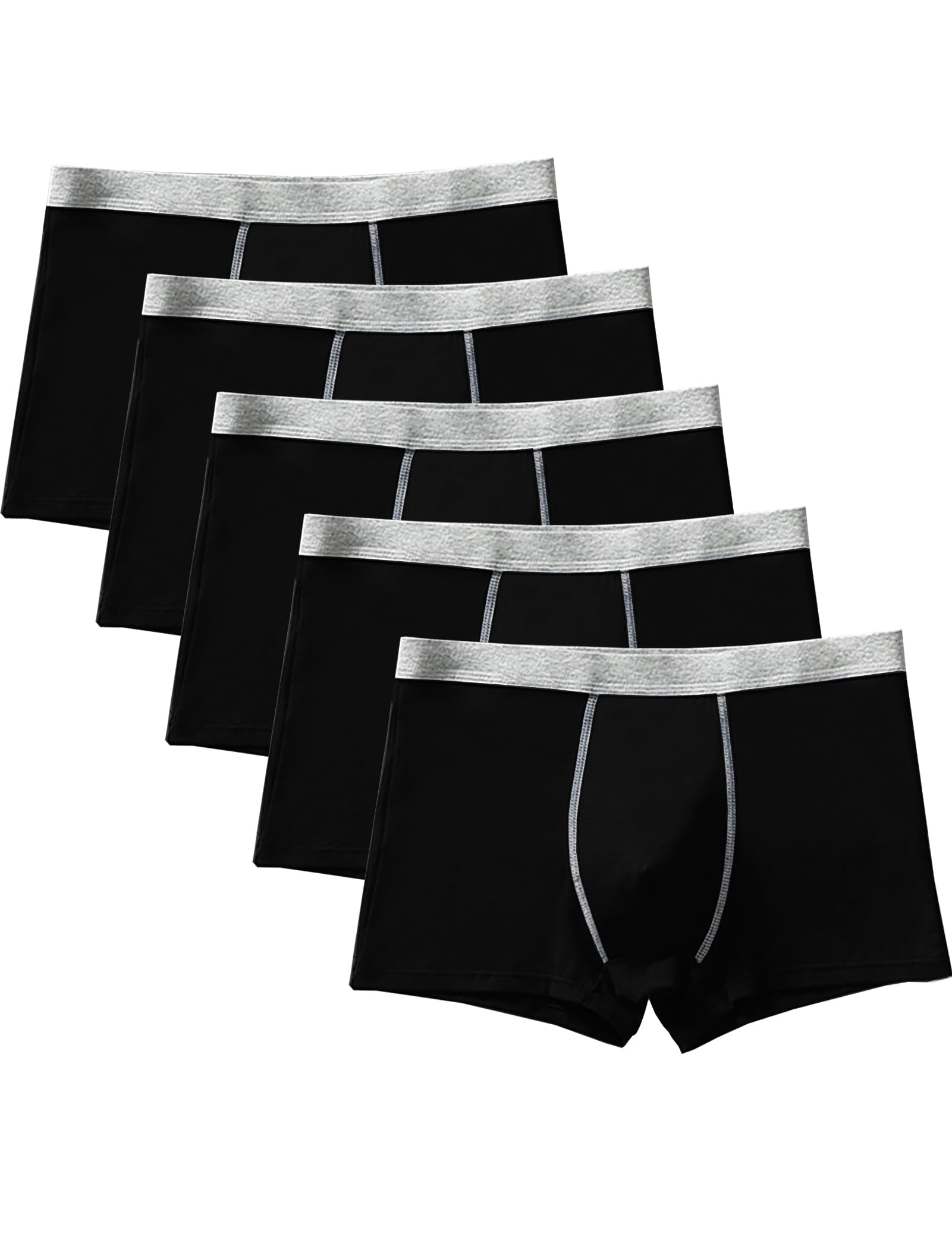 Kiench Teens Underwear Boys Boxer Briefs Cotton 5 Pack