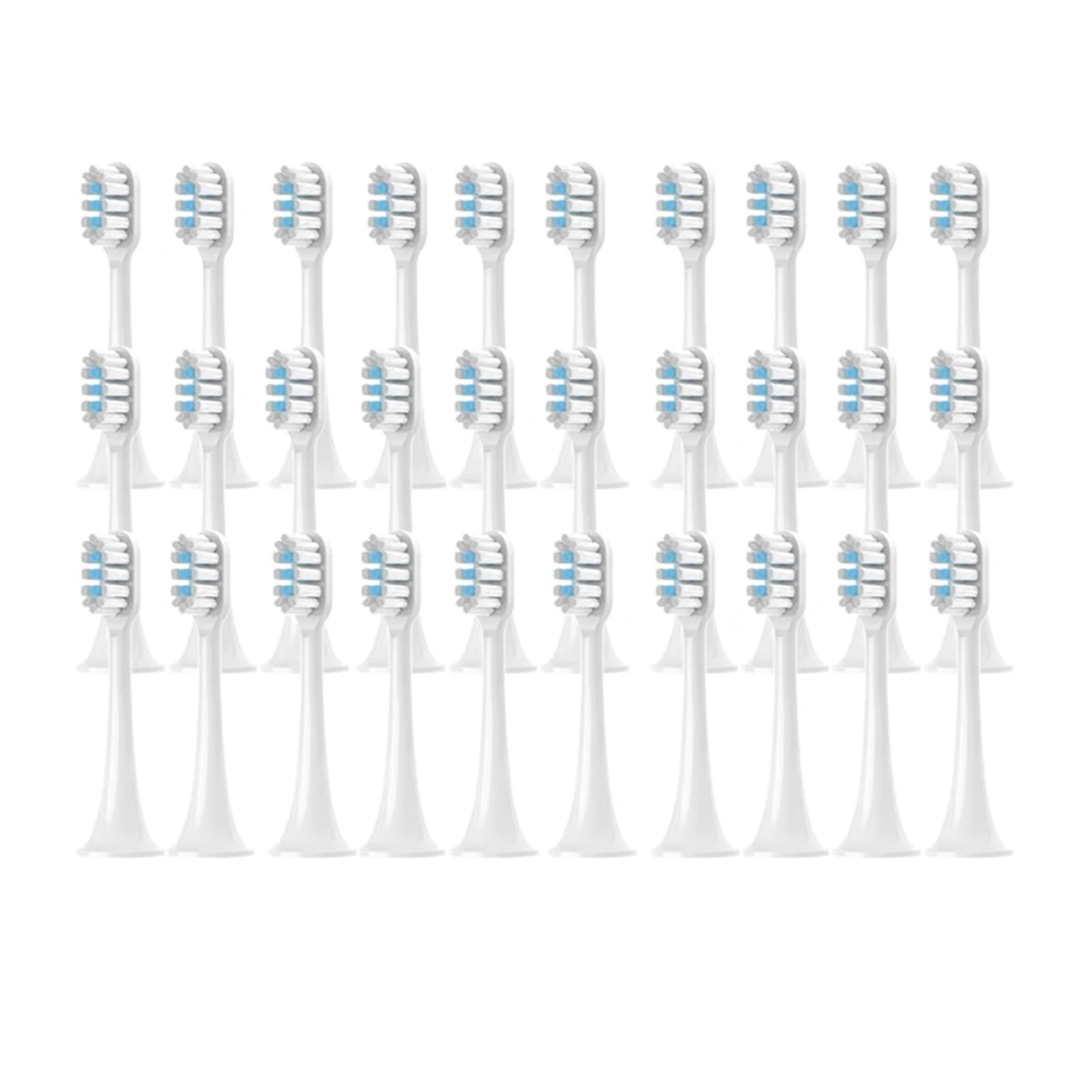 Cabezal dental T300, compatible con XIAOMI | Cabezal de repuesto de plástico para cepillo dental de adulto, modelo T300, 1 unidad(White-30PCS)