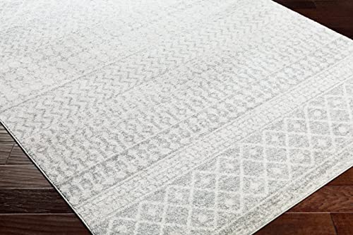 Artistic Weavers Chester Boho Moroccan Area Rug,5'3" Round,Grey #TOP4