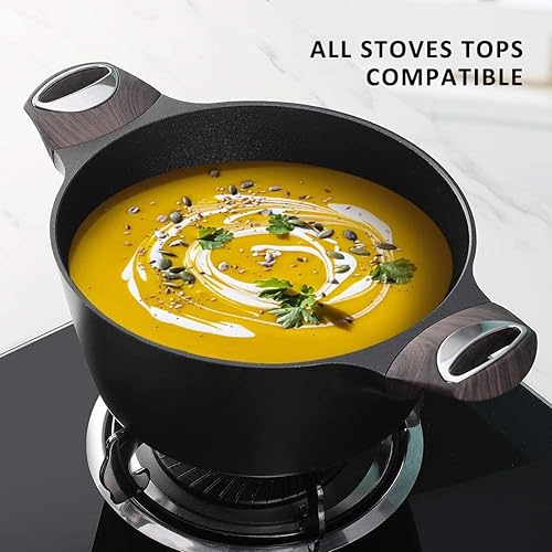 Miniatura 5 de SENSARTE Accesorios de mango de baquelita para sartén compatible con repalcement (mango auxiliar negro)