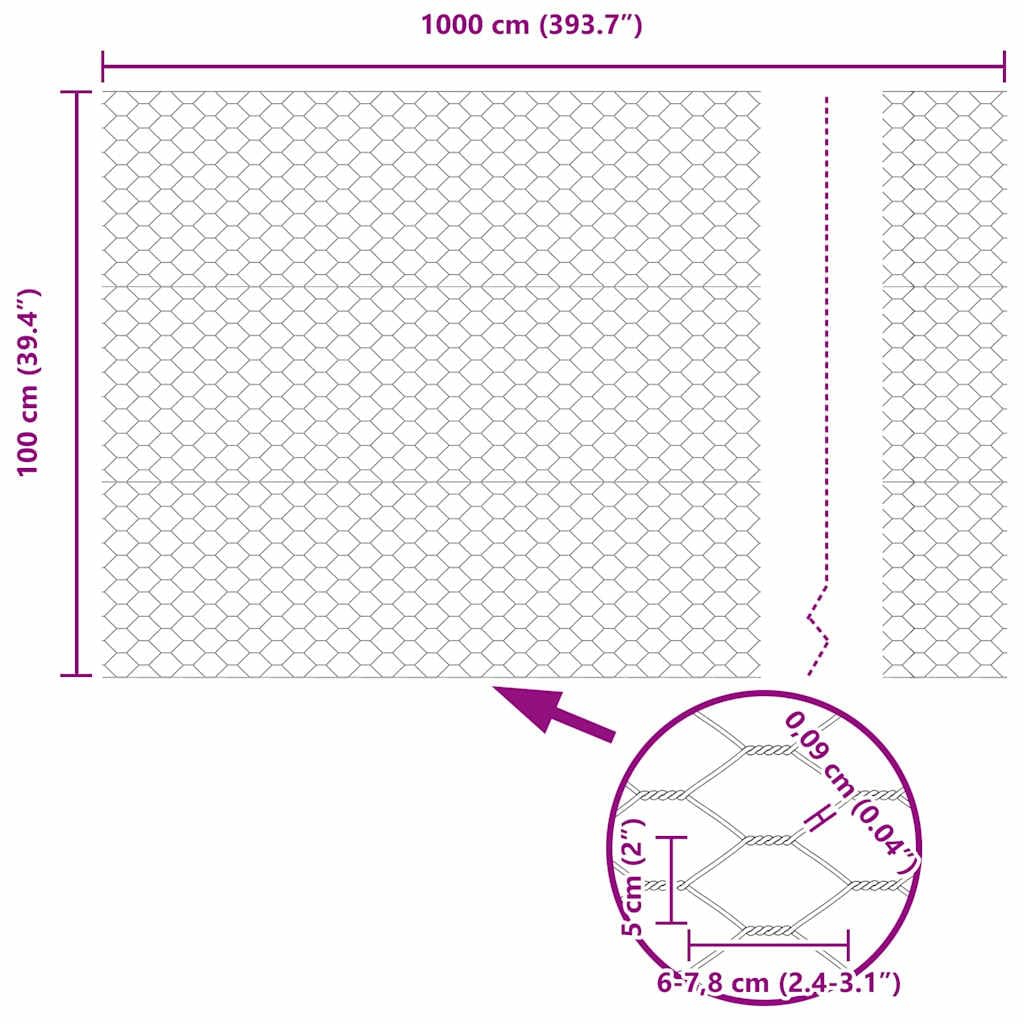 Valla de malla de alambre soldada de 10 x 1 m con puntas, acero recubierto de PVC verde, incluye postes, estacas, alambre tensor, ideal para jardín, terraza, privacidad y limitación de