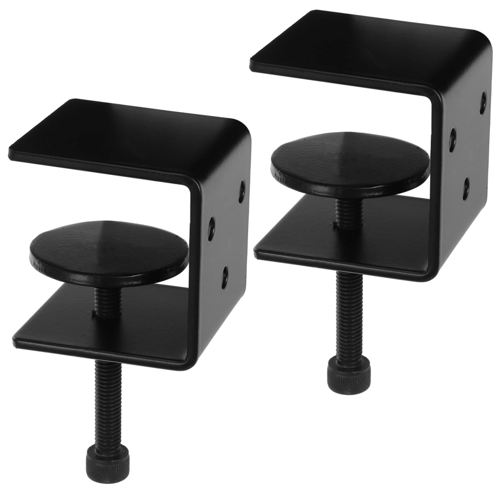 Supports muraux pour étagères flottantes lot de 2 pièces noires en fer robuste