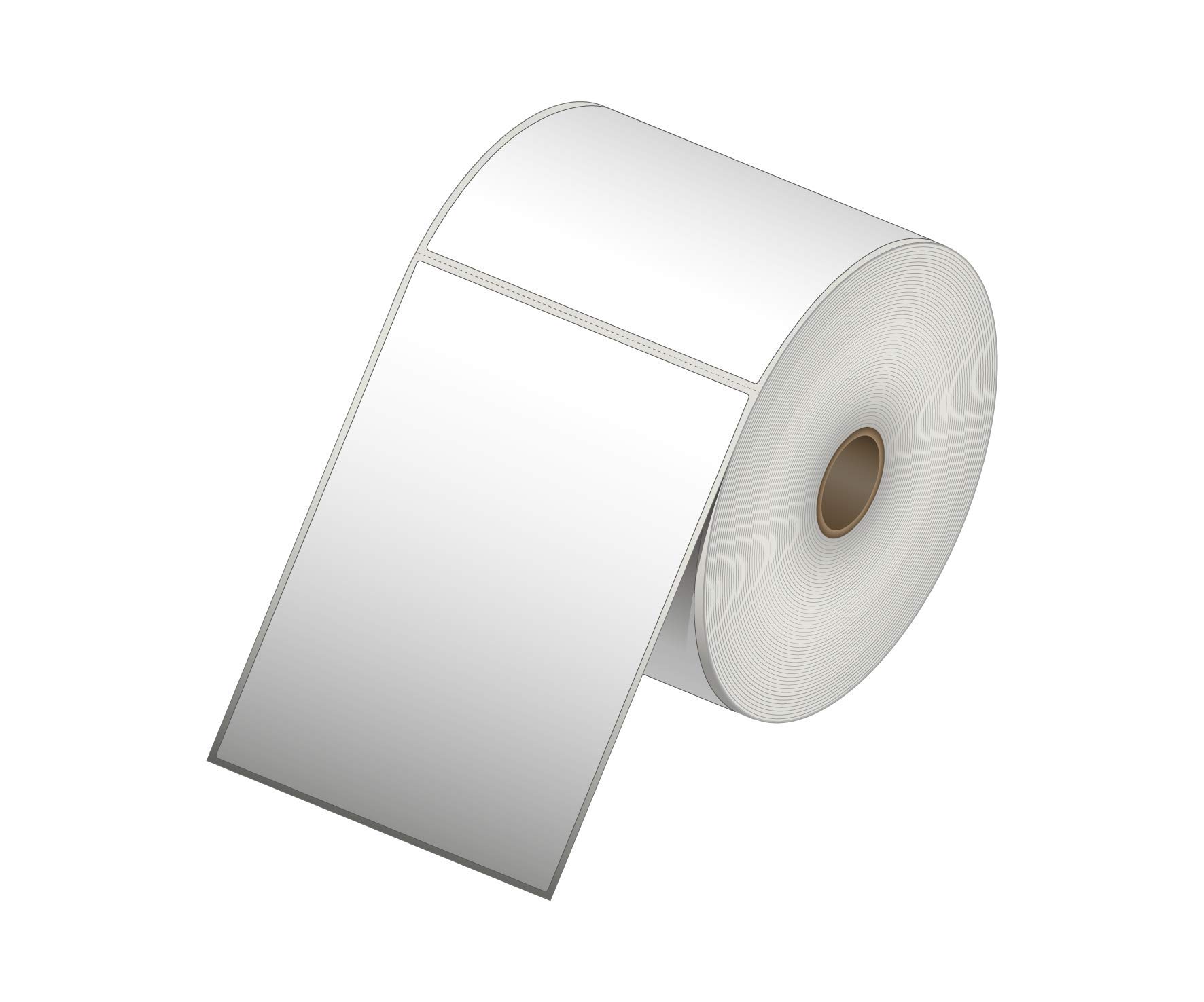 Ecotherm4 x 6 Direct Thermal Paper Label Stickers 2850 Labels - 475 Labels Per Roll - 6 Rolls - for Datamax, Intermec, Sato, TSC, Zebra Direct Thermal Printers