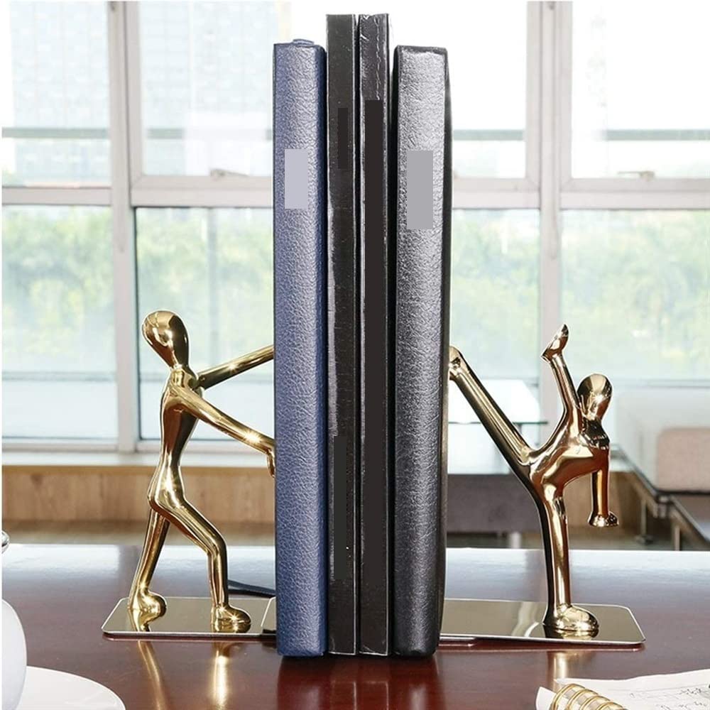 Buchstütze Robuste Buchstützen Aus Edelstahl, rutschfeste, Kunst-Buchstütze, Eleganter Buchhalter Schreibtisch Dekorative