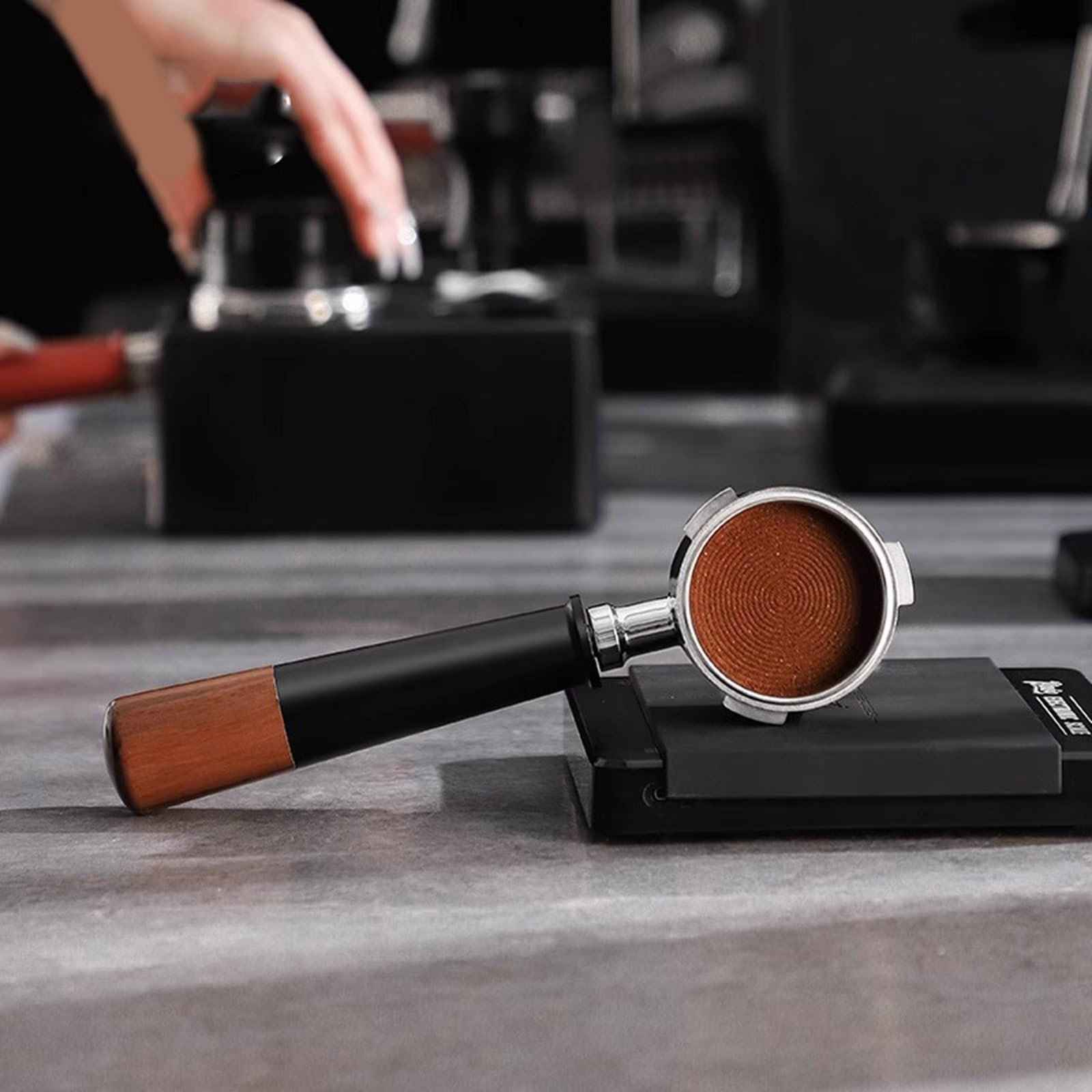Edelstahl Siebträger, professioneller für Espressomaschinen, bodenloser Filterhalter für Kaffeeliebhaber, Küchen Kaffeezubehör