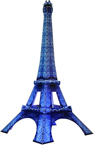 Anderson's Kit de torre Eiffel iluminada azul hielo, decoración de graduación de París