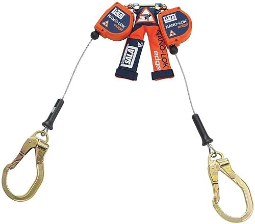 DBI-Sala Línea de vida autorretráctil de 8 pies con capacidad de peso de 420 libras, azul/naranja - 3500227